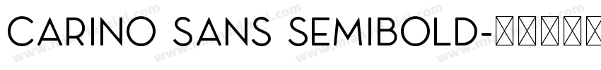 Carino Sans SemiBold字体转换